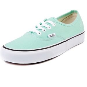 light teal vans